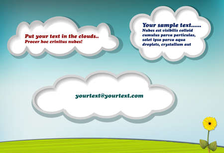 Clouds with copy space for your text or messageのイラスト素材