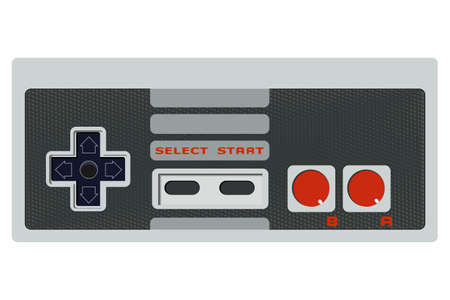 Retro game controller without cable, eps10 vectorのイラスト素材