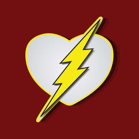 Superhero shields shaped like a hearts, symbol for strong love, eps10 vectorのイラスト素材