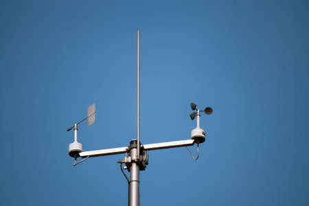 Weather station to monitor weather and climate changesの写真素材