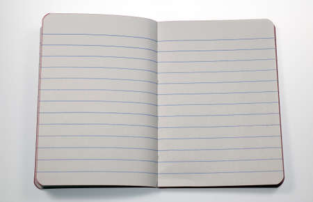 Close up of blank notebook with copy spaceの写真素材