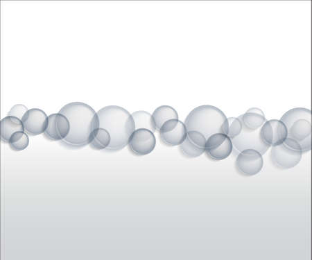 Abstract background with transparent blue floating circlesのイラスト素材