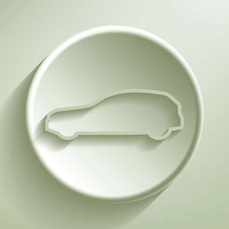 Green line circle icon, illustrationのイラスト素材