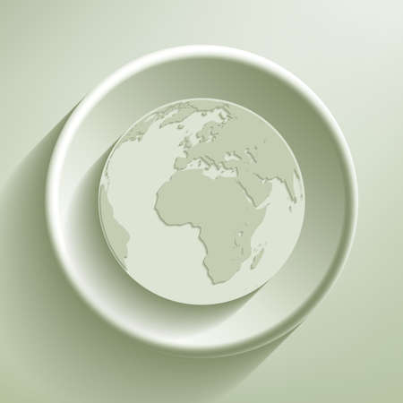 Green line circle icon, illustrationのイラスト素材
