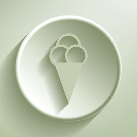 Green line circle icon, illustrationのイラスト素材