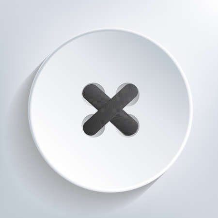 3D background with sewn clothing button, illustrationのイラスト素材