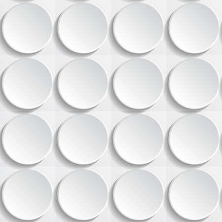 Abstract seamless white background with buttonsのイラスト素材