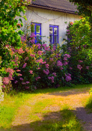 Summer day in Kivik in Southeast of Sweden, Colorful HDR photoのeditorial素材