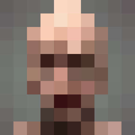 Adult anonymous pixel face, vector illustrationのイラスト素材