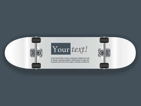 Skateboard with copyspace for your textのイラスト素材
