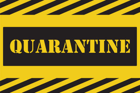 Quarantine alert sign, vector illustration symbolのイラスト素材