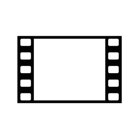 Simple minimalist movie frame icon, vector illustration symbolのイラスト素材