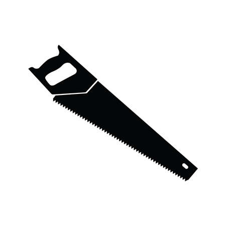 Black saw, simple flat vector illustration designのイラスト素材