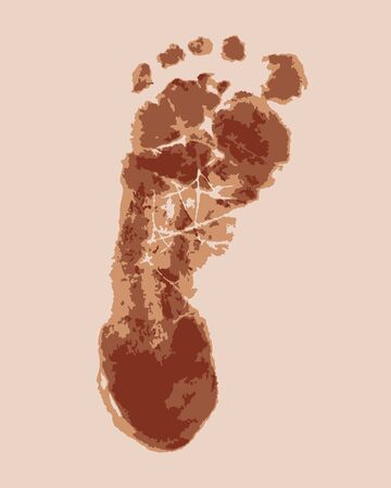 Human trace vector illustrationのイラスト素材