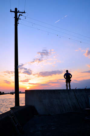 Japanese harborの写真素材