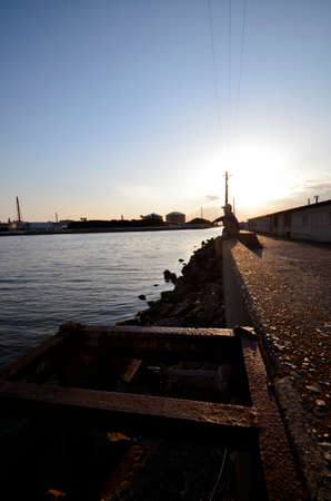 Japanese harborの写真素材