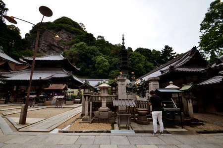 A Shinto shrine and the precinctsの写真素材