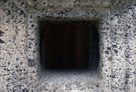 The world to look in from a stone lanternの写真素材