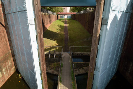 Japanese water gate 100 years ago