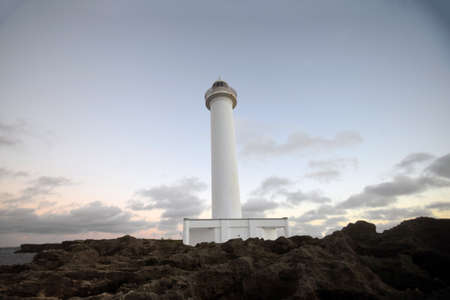 lighthouse in The south Japanese seaの写真素材