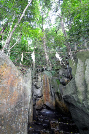 Japanese traditional waterfallの写真素材