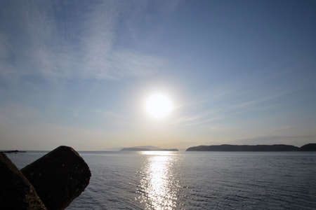 The Japanese sea and sunの写真素材