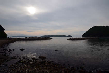 The Japanese sea and sunの写真素材