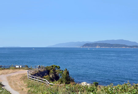 Beautiful sea Wakayama in national park Japan.の写真素材
