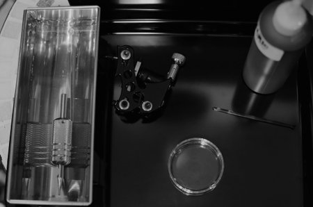 Machine of tattoo and ink.の写真素材