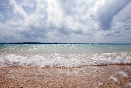 The ocean of the island of power spot going from Okinawa Japan.の写真素材