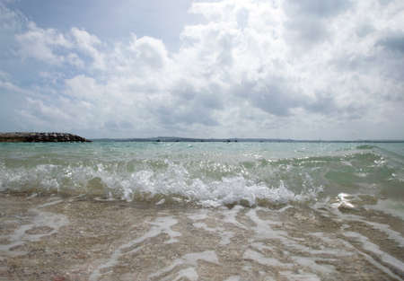 The ocean of the island of power spot going from Okinawa Japan.の写真素材