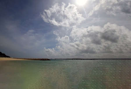 The beautiful sea in Okinawa Japan.の写真素材