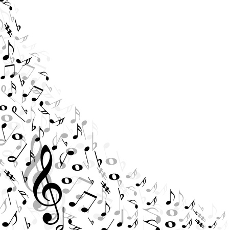 Music notes backgroundのイラスト素材