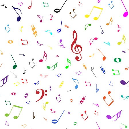 notes seamless backgroundのイラスト素材