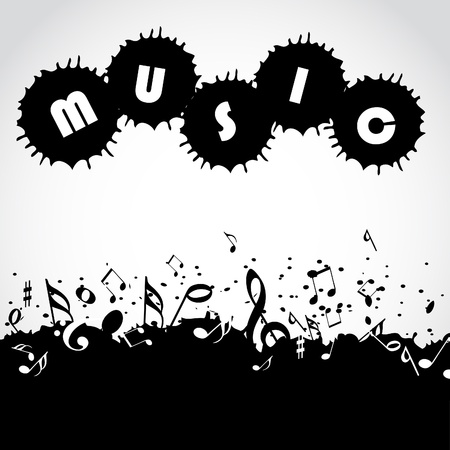 Music notes backgroundのイラスト素材