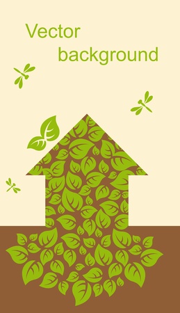 Ecological houseのイラスト素材