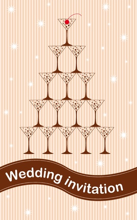 Wedding invitationのイラスト素材