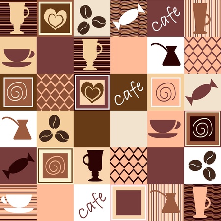 Coffee seamlessのイラスト素材