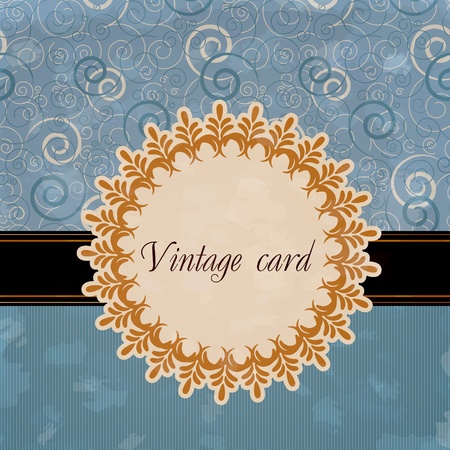 Vintage cardのイラスト素材