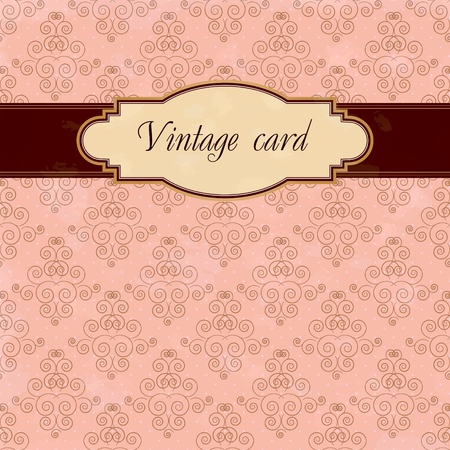 vintage cardのイラスト素材