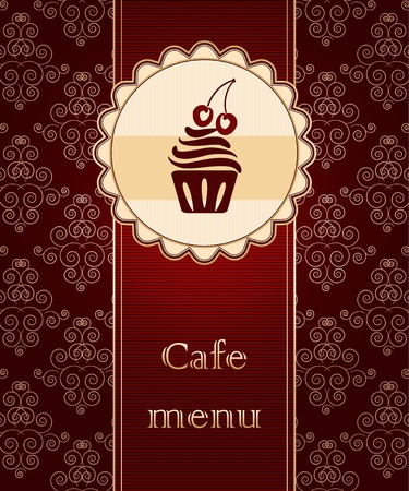 Template of a cafe menuのイラスト素材
