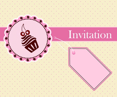 Invitation cardのイラスト素材