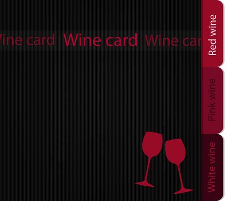 Template of a wine cardのイラスト素材
