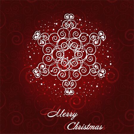 Christmas card with snowflakesのイラスト素材