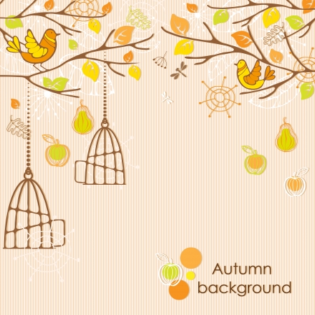 Autumn backgroundのイラスト素材