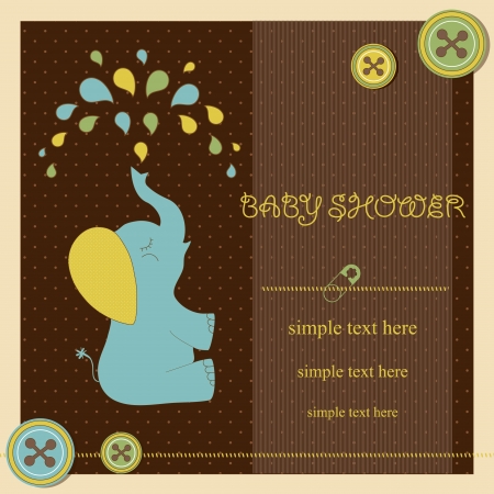 Baby shower - boyのイラスト素材