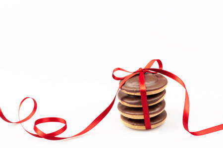 cookies present isolated on white