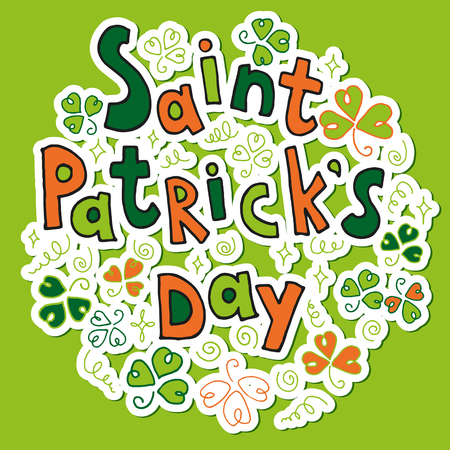 Saint Patricks Day greeting cardのイラスト素材