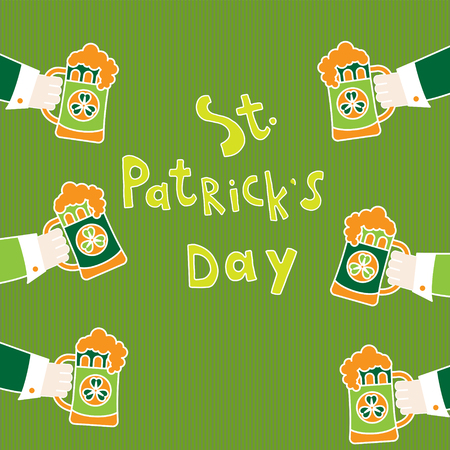 Saint Patrick s Day greeting cardのイラスト素材