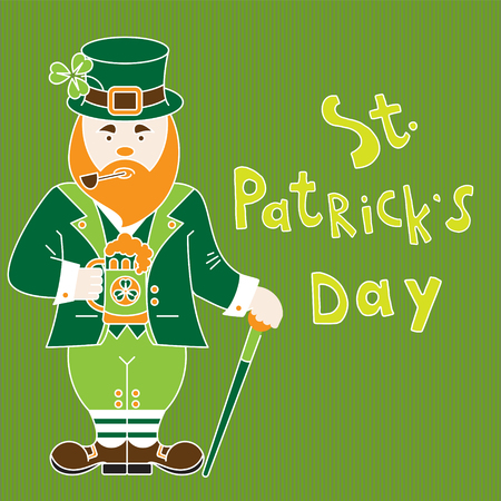 Saint Patricks Day greeting cardのイラスト素材